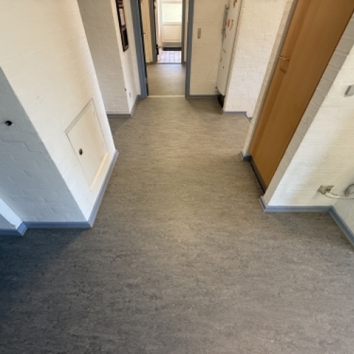 Linoleum monteret i hus